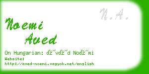 noemi aved business card